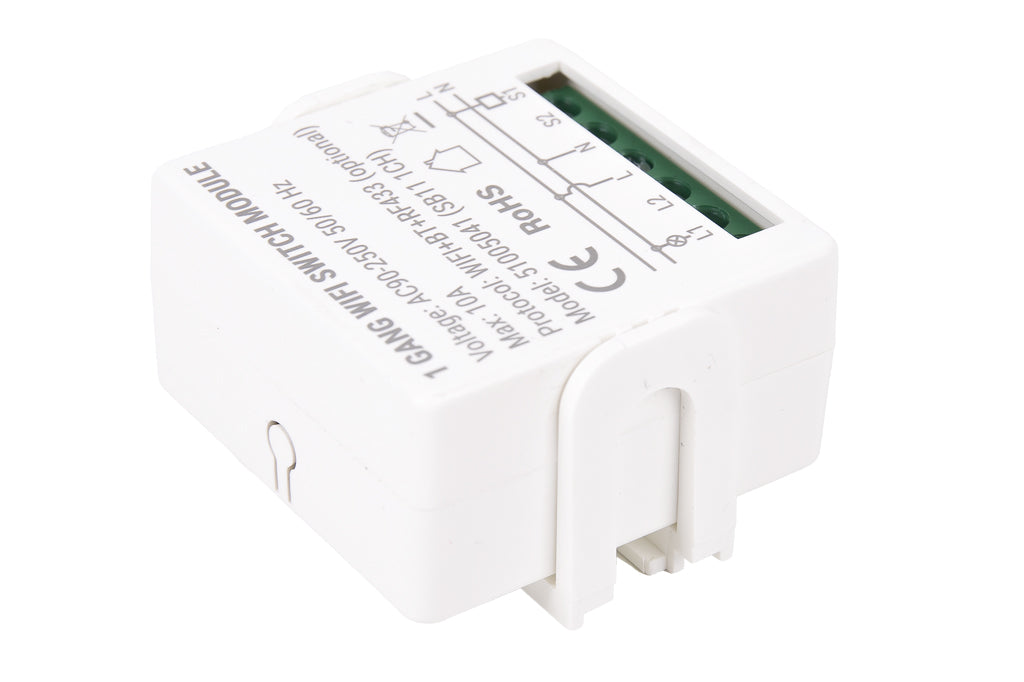 Cofan – Relé Inteligente WiFi 1 Interruptor | Para Luces hasta 10 A | Control por App Smart Life o Tuya | Compatible con Alexa y Google