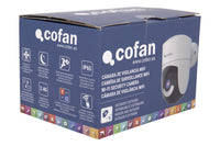 Cofan – Cámara de Seguridad Inteligente con WiFi | Visión 355º | Audio Bidireccional | Control Remoto TuyaSmart