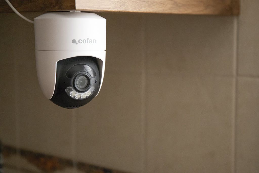 Cofan – Cámara de Seguridad Inteligente con WiFi | Visión 355º | Audio Bidireccional | Control Remoto TuyaSmart