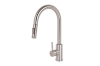 Cofan – Grifo de Cocina Extensible 2 Funciones | Giro 360° | Acero Inox 304 Cepillado | Cartucho Cerámico Ø35 mm