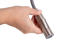 Cofan – Grifo de Cocina Extensible 2 Funciones | Giro 360° | Acero Inox 304 Cepillado | Cartucho Cerámico Ø35 mm