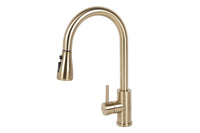 Cofan – Grifo de Cocina Extensible Dorado | 3 Funciones | Giro 360° | Acero Inox 304 | Cartucho Cerámico Ø35 mm