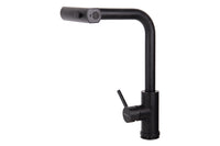 Cofan – Grifo de Cocina Negro 3 Funciones | Giro 360° | Acero Inox 304 | Cartucho Cerámico Ø35 mm