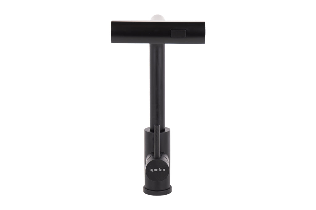 Cofan – Grifo de Cocina Negro 3 Funciones | Giro 360° | Acero Inox 304 | Cartucho Cerámico Ø35 mm