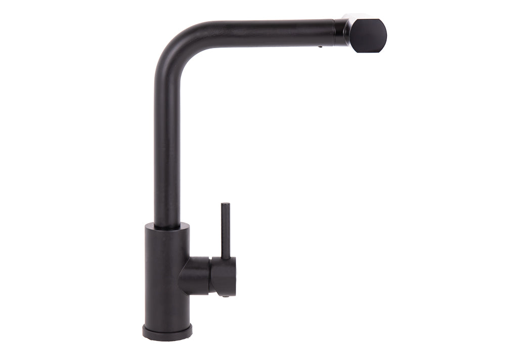 Cofan – Grifo de Cocina Negro 3 Funciones | Giro 360° | Acero Inox 304 | Cartucho Cerámico Ø35 mm