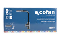 Cofan – Grifo de Cocina Negro 3 Funciones | Giro 360° | Acero Inox 304 | Cartucho Cerámico Ø35 mm