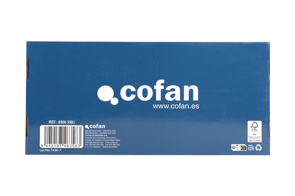 Cofan – Grifo de Cocina Negro 3 Funciones | Giro 360° | Acero Inox 304 | Cartucho Cerámico Ø35 mm