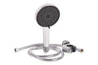 Cofan – Kit de Ducha: Mango + Flexo + Soporte | 3 Funciones | ABS Cromado | Ahorro 9 l/min