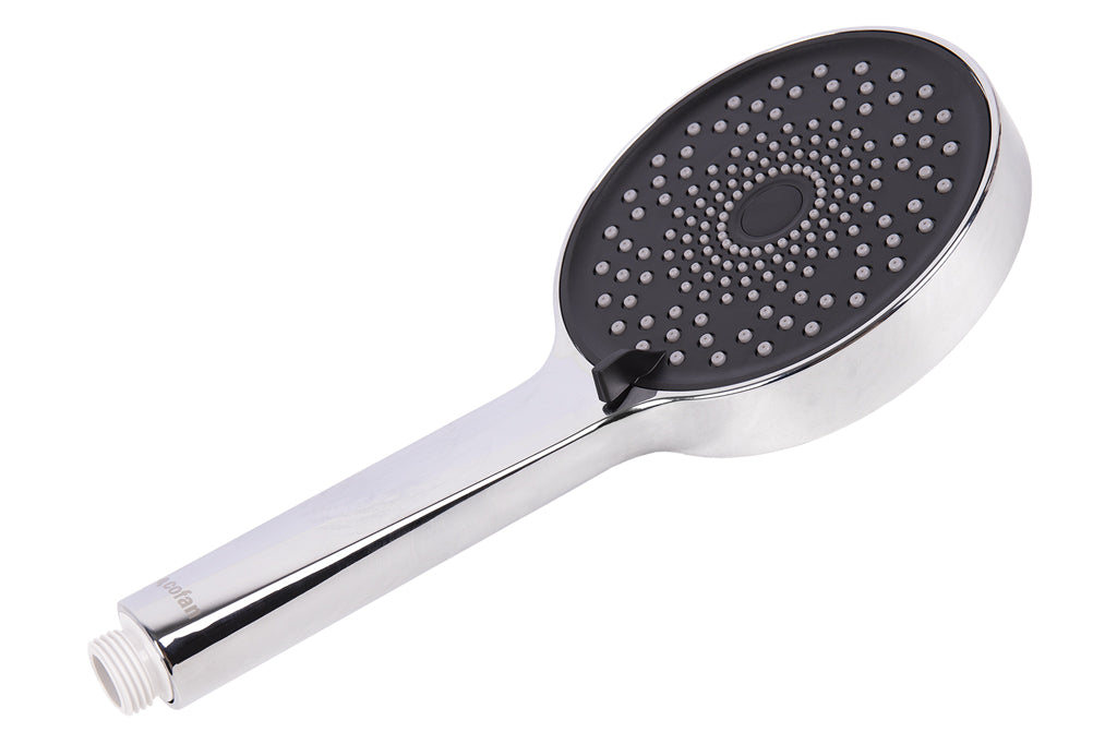 Cofan – Kit de Ducha: Mango + Flexo + Soporte | 3 Funciones | ABS Cromado | Ahorro 9 l/min