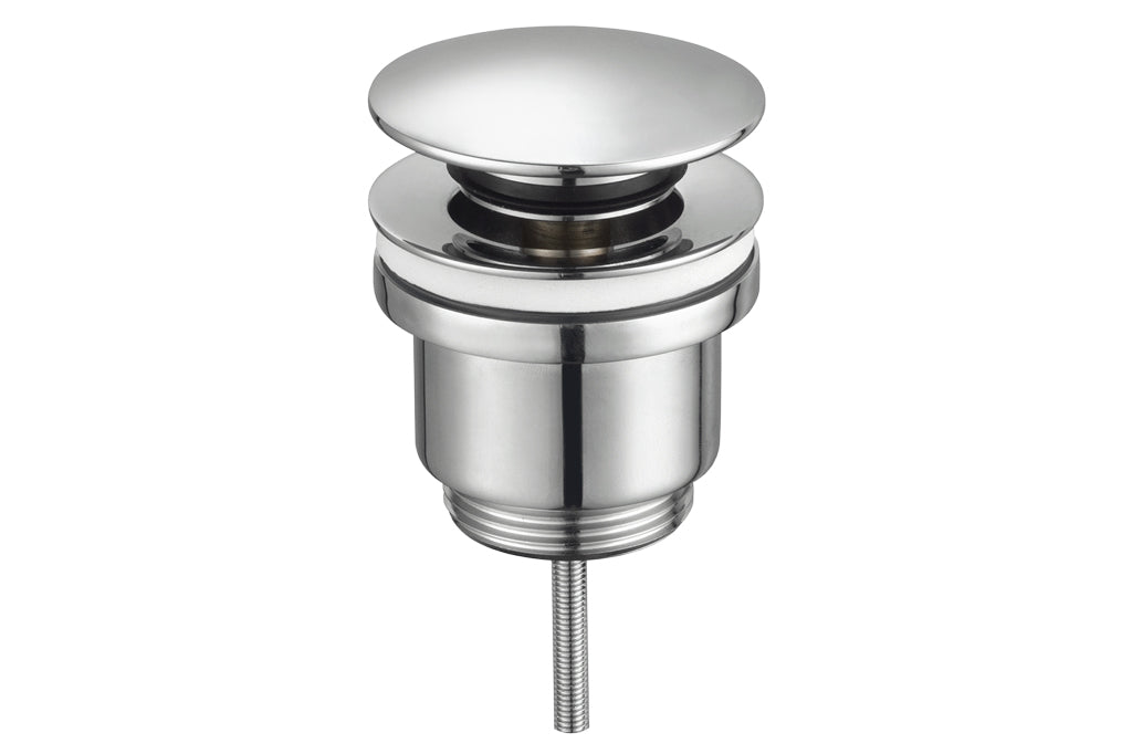 Cofan – Válvula Click-Clack Ø66 mm | Latón Cromado | Rosca 1" 1/4 | Universal con y sin Rebosadero
