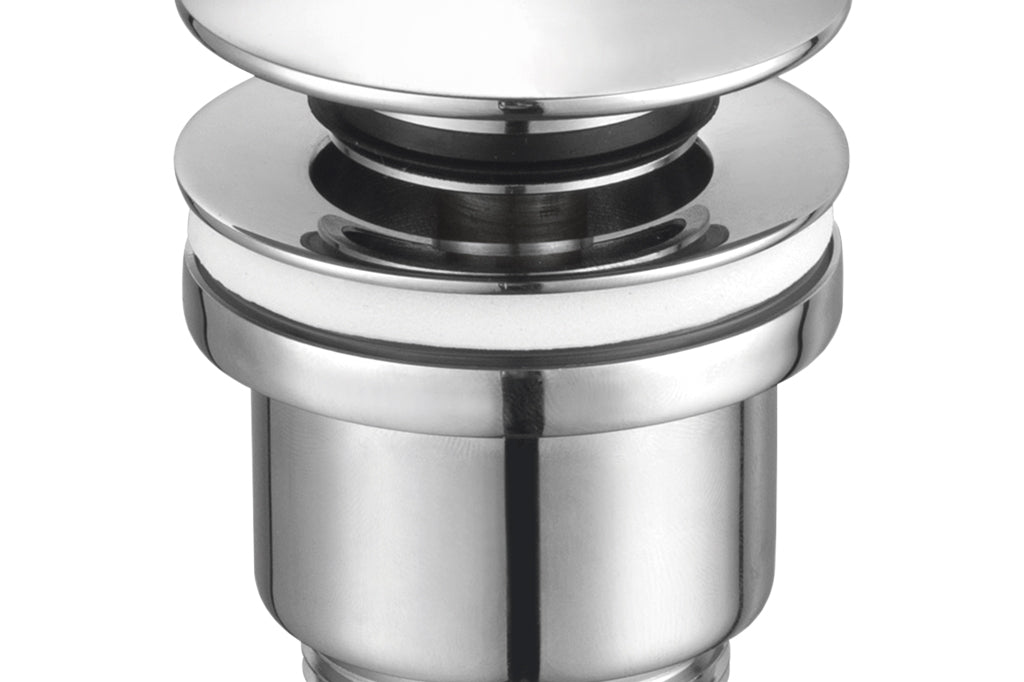 Cofan – Válvula Click-Clack Ø66 mm | Latón Cromado | Rosca 1" 1/4 | Universal con y sin Rebosadero