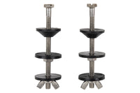 Cofan – Conjunto de Tornillos para Taza o Cisterna | M6 x 90 mm | Acero Inoxidable | Incluye Juntas y Palomillas