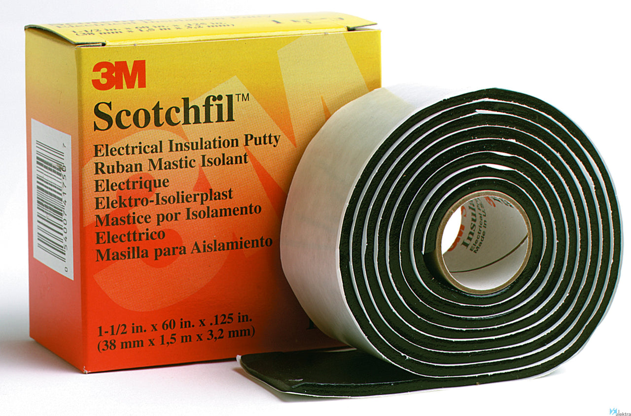 3M™ Scotchfil™ Masilla Aislante Eléctrica 7000006089 | Cinta 38 mm x 1,5 m