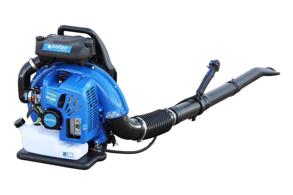 Cofan – Sopladora de Mochila Montana | Motor Gasolina 63,3 cc | Bajo Ruido | Alta Comodidad