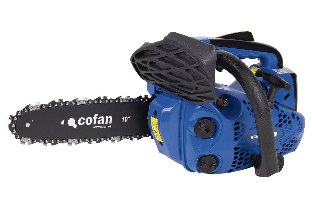 Cofan – Motosierra de Poda Gasolina 25,4 cc Vancouver | Espada 10” | 0,9 CV | Cadena 3/8” Bajo Perfil | Antivibración