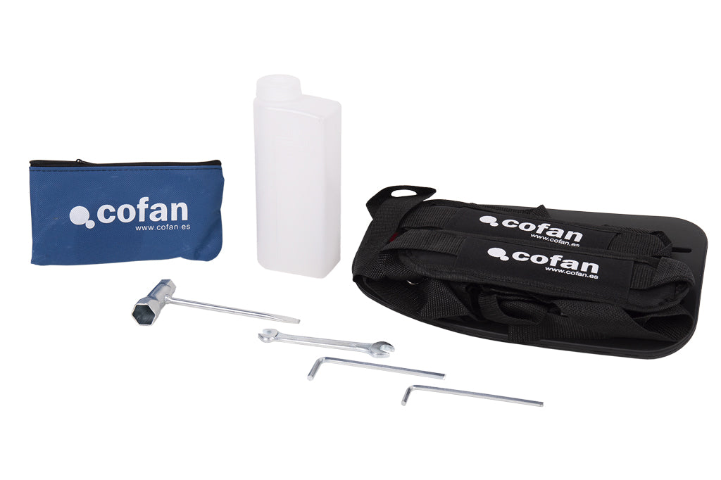 Cofan – Multiherramienta 4 en 1 de Gasolina | Cortabordes, Desbrozadora, Cortasetos y Podador | Motor 2 Tiempos 51,7 cc | Arnés Doble Incluido