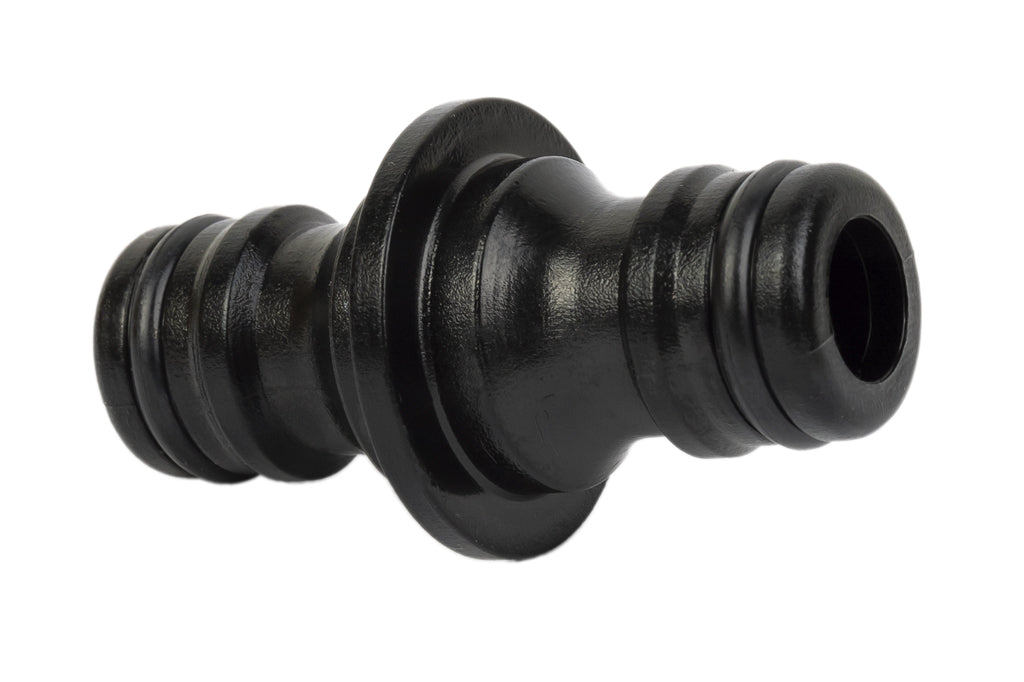 Cofan – Conector Doble para Mangueras de Jardín | Unión Manguera-Manguera | Polietileno Resistente | Instalación Rápida