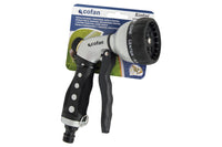 Cofan – Pistola de Riego Metálica con 7 Posiciones | Ergonómica y Resistente | Para Césped, Jardín y Limpieza