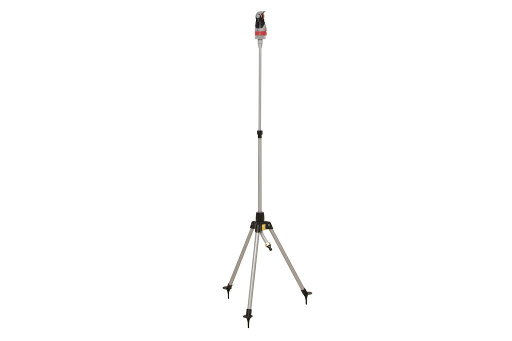 Cofan – Aspersor 4 Posiciones con Trípode Telescópico | Rotación 15° a 360° | Riego de Jardines y Césped