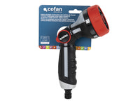 Cofan – Pistola de Riego con Control de Caudal | 5 Modos de Riego | Ultraligera y Ergonómica