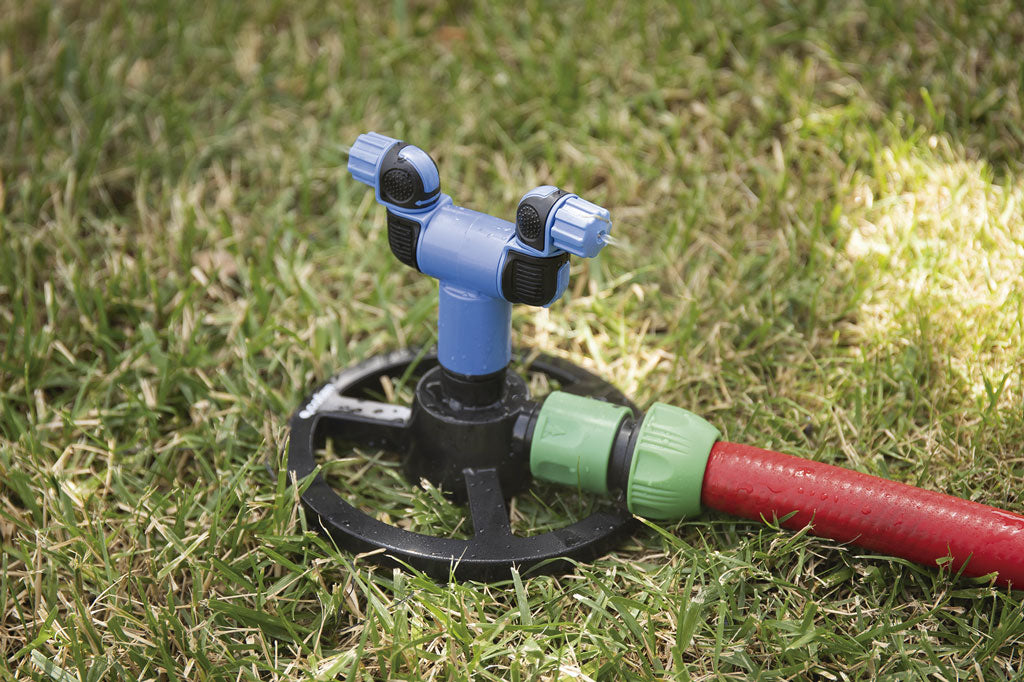 Cofan – Nebulizador de Jardín 2 Brazos | Boquillas Ajustables | Refresca y Hidrata Espacios Exteriores