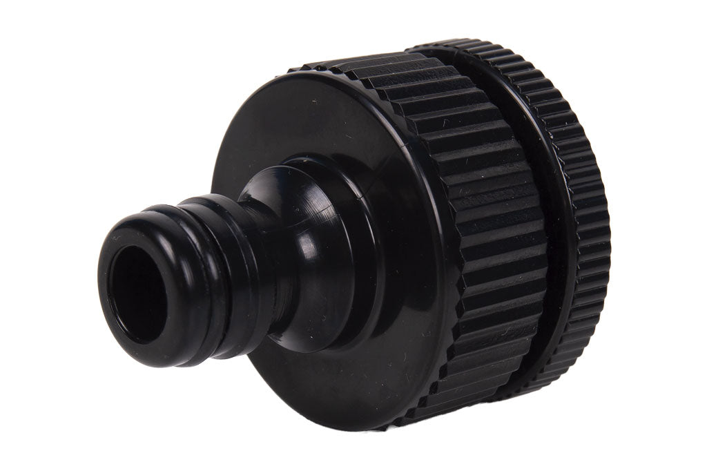 Cofan – Set de 2 Piezas para Conectar Manguera | Conector 1" + Adaptador Hembra 3/4" | Alta Resistencia UV e Impactos