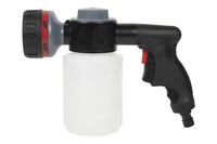 Cofan – Pistola de Riego con 6 Modos y Depósito de Jabón 500 ml | Multifunción para Jardín y Limpieza | Control de Espuma