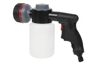 Cofan – Pistola de Riego con 6 Modos y Depósito de Jabón 500 ml | Multifunción para Jardín y Limpieza | Control de Espuma
