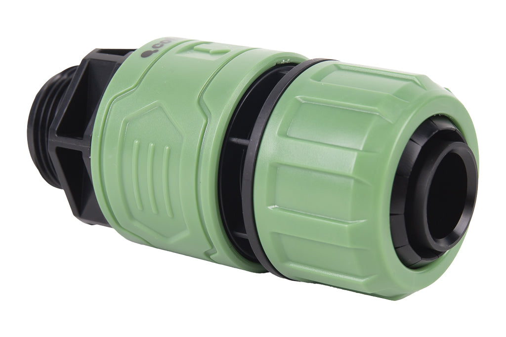 Cofan – Racor Reparador de Mangueras de Jardín 1" Ø25 mm | Conector de ABS | Resistente a UV | Conexión Rápida