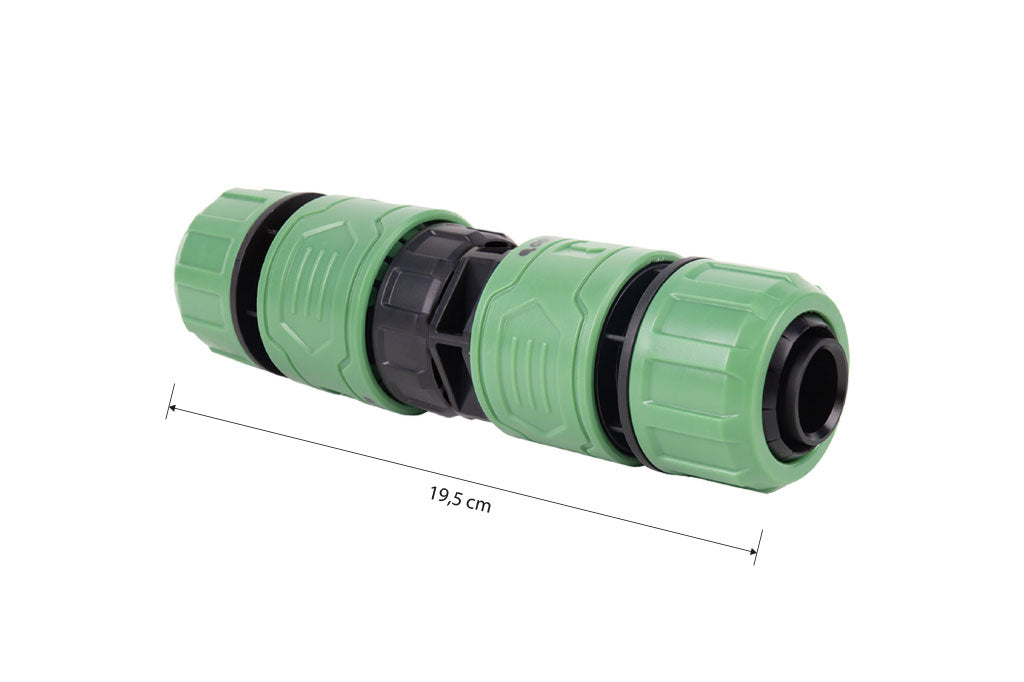 Cofan – Racor Reparador de Mangueras de Jardín 1" Ø25 mm | Conector de ABS | Resistente a UV | Conexión Rápida