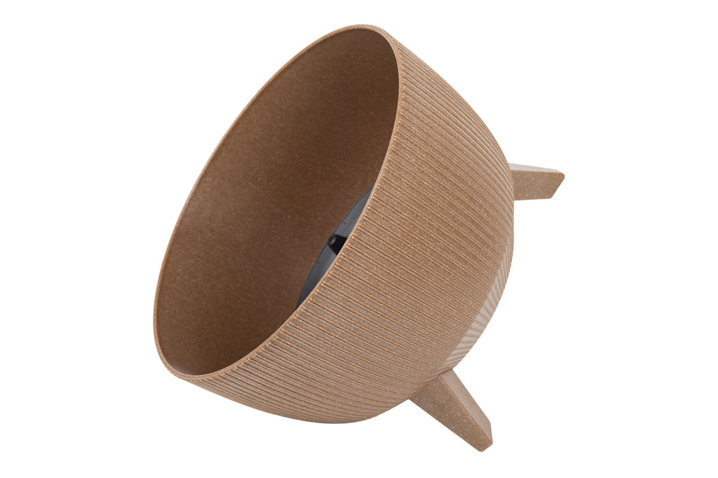 Cofan – Maceta Decorativa Marrón con Patas Desmontables | Diseño Rayado | Resistente a UV | Varias Medidas