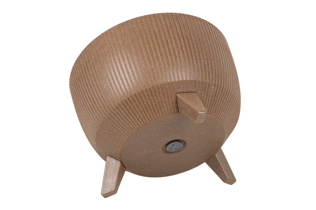 Cofan – Maceta Decorativa Marrón con Patas Desmontables | Diseño Rayado | Resistente a UV | Varias Medidas
