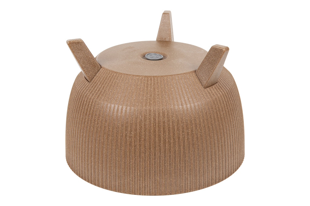 Cofan – Maceta Decorativa Marrón con Patas Desmontables | Diseño Rayado | Resistente a UV | Varias Medidas