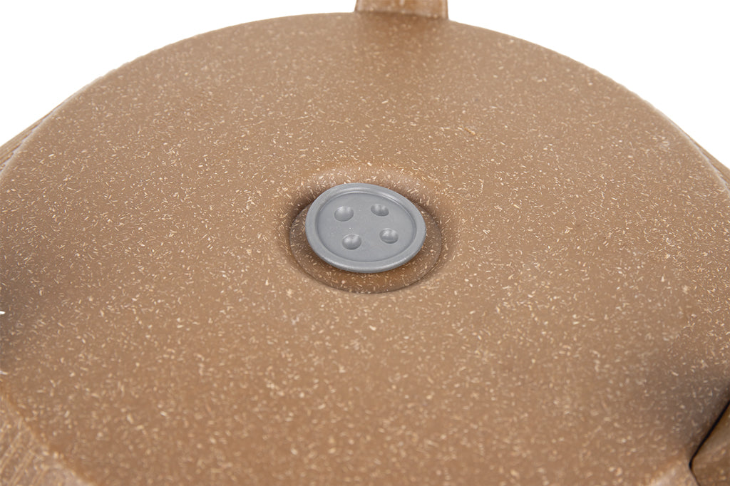 Cofan – Maceta Decorativa Marrón con Patas Desmontables | Diseño Rayado | Resistente a UV | Varias Medidas