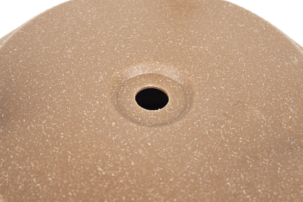 Cofan – Maceta Decorativa Marrón con Patas Desmontables | Diseño Rayado | Resistente a UV | Varias Medidas