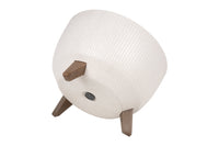 Cofan – Maceta Decorativa Blanca con Patas Desmontables | Diseño Rayado | Resistente a UV | Varias Medidas