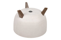 Cofan – Maceta Decorativa Blanca con Patas Desmontables | Diseño Rayado | Resistente a UV | Varias Medidas