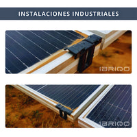 IBRIQO® Clip 35mm Drenaje Agua Paneles Solares Fotovoltaicos