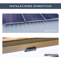 IBRIQO® Clip 35mm Drenaje Agua Paneles Solares Fotovoltaicos