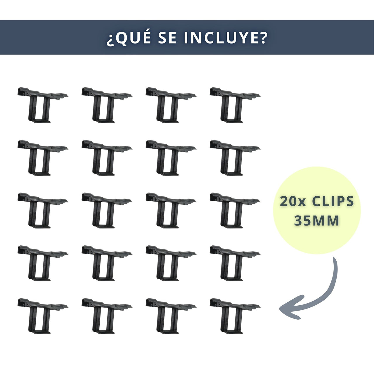 IBRIQO® Clip 35mm Drenaje Agua Paneles Solares Fotovoltaicos