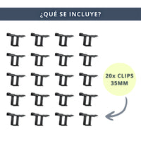IBRIQO® Clip 35mm Drenaje Agua Paneles Solares Fotovoltaicos