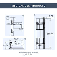 IBRIQO® Clip 35mm Drenaje Agua Paneles Solares Fotovoltaicos