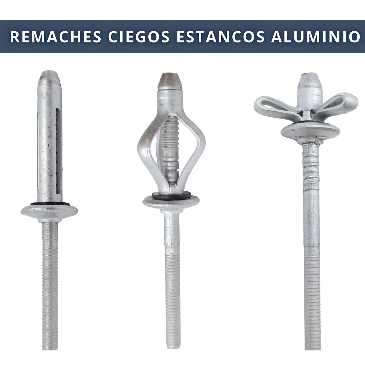 IBRIQO® – Remaches Ciegos Estancos de Aluminio con Junta EPDM | 6,4×30,2 mm | Fijación Hermética y Profesional