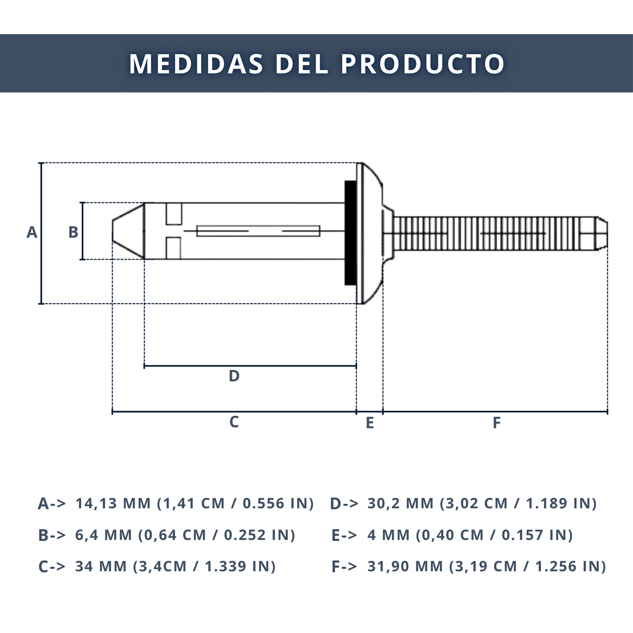 IBRIQO® – Remaches Ciegos Estancos de Aluminio con Junta EPDM | 6,4×30,2 mm | Fijación Hermética y Profesional