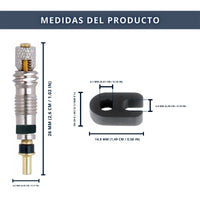 IBRIQO® Kit 10 Obuses Válvula Presta + 2 Llaves para Bicicleta MTB y Road