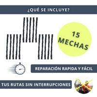 IBRIQO® 15 Mechas de Recambio 1,5x50mm MTB y ROAD