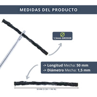 IBRIQO® 15 Mechas de Recambio 1,5x50mm MTB y ROAD