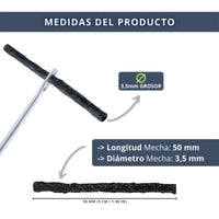 IBRIQO® 15 Mechas de Recambio 3,5x50mm MTB y ROAD
