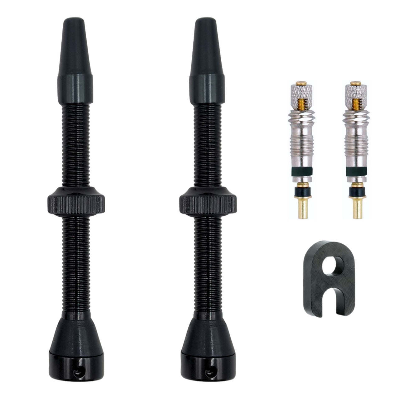 IBRIQO® Set 2 Válvulas Tubeless Presta 60mm MTB y ROAD