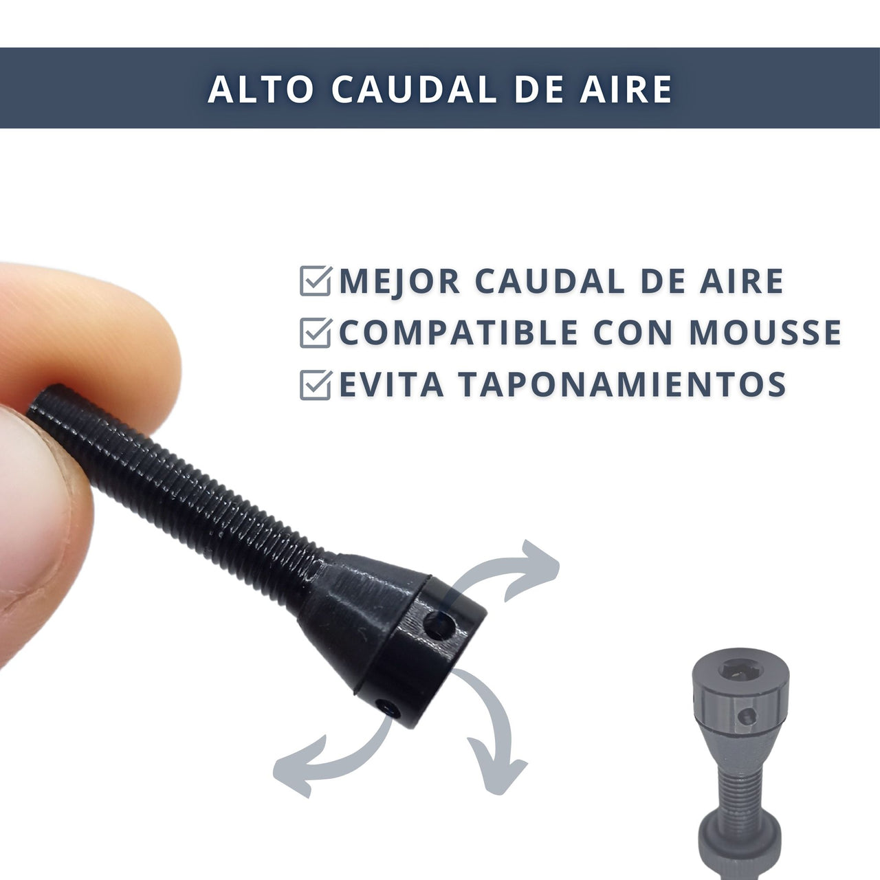 IBRIQO® Set 2 Válvulas Tubeless Presta 60mm MTB y ROAD
